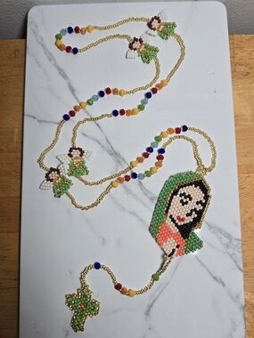 Huichol Beaded Necklace Rosary